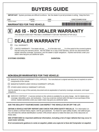 2009 GMC Yukon SLT w/4SA