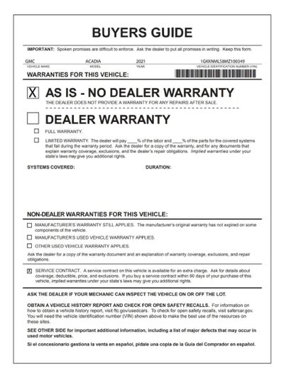 2021 GMC Acadia SLT