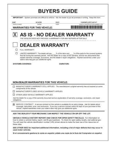 2023 GMC Acadia Denali