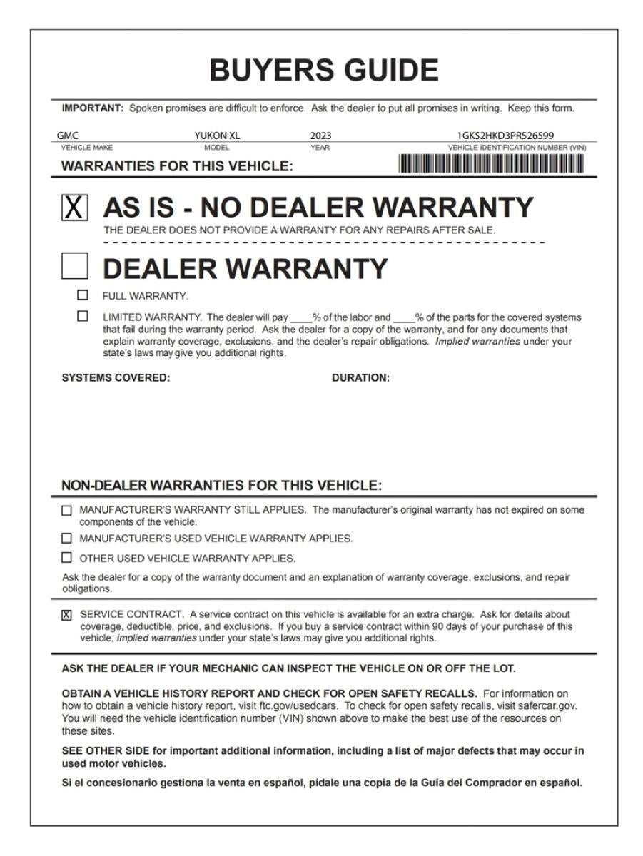 2023 GMC Yukon XL AT4