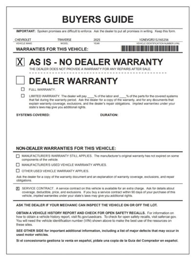 2025 Chevrolet Traverse LT