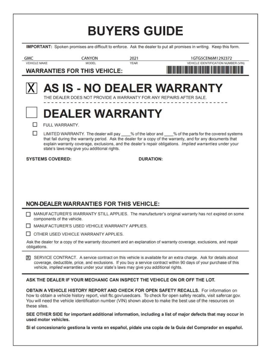 2021 GMC Canyon 2WD Elevation