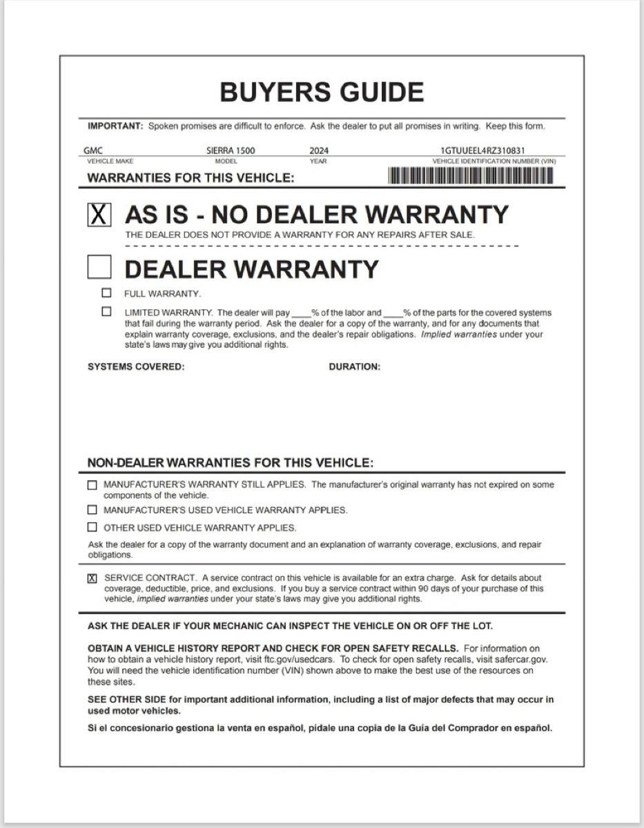 2024 GMC Sierra 1500 AT4