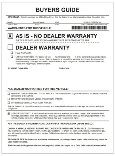 2016 Honda Accord Sedan LX