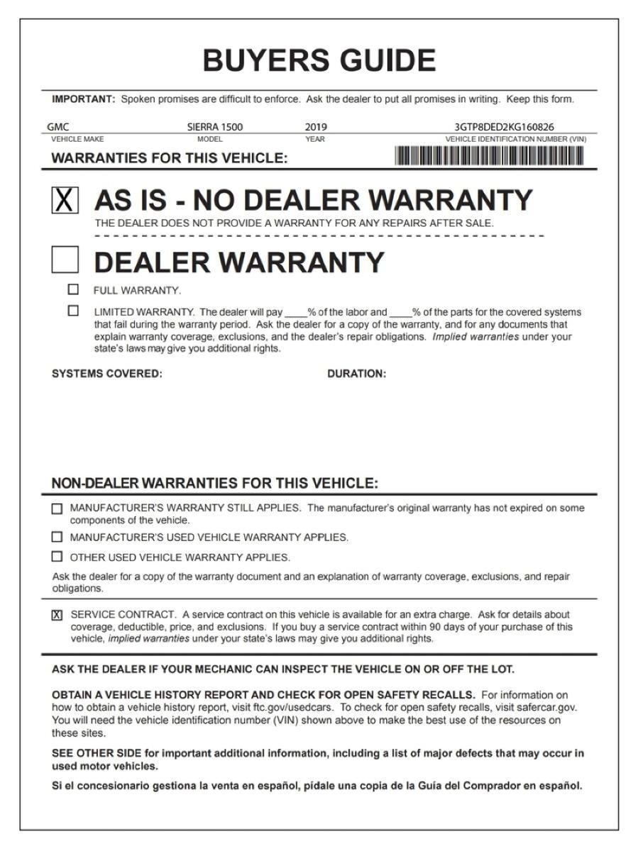 2019 GMC Sierra 1500 SLT