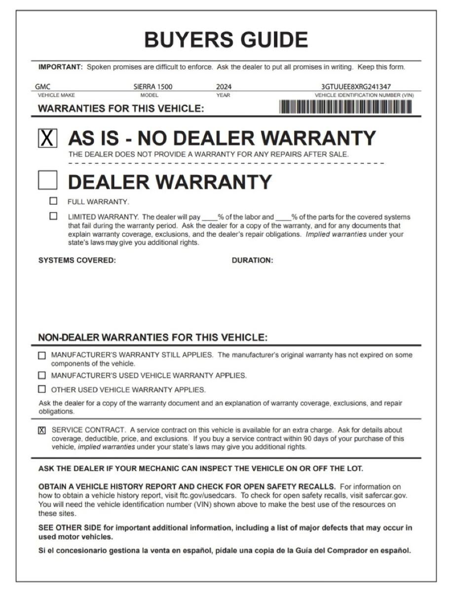 2024 GMC Sierra 1500 AT4