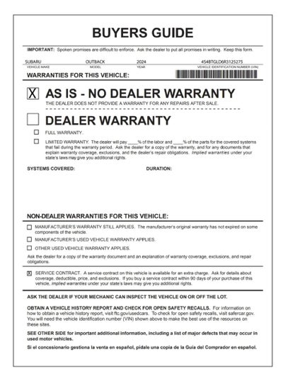 2024 Subaru Outback Onyx Edition XT
