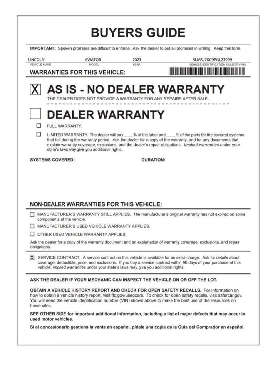 2023 Lincoln Aviator Reserve