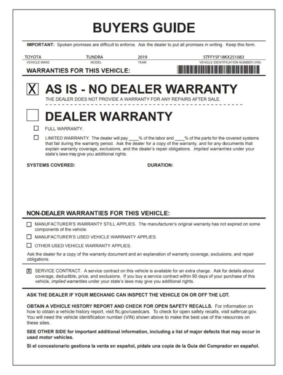 2019 Toyota Tundra 2WD SR5