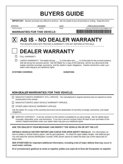 2016 Toyota 4Runner Limited