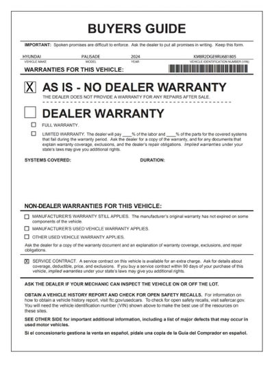 2024 Hyundai Palisade SEL 7P