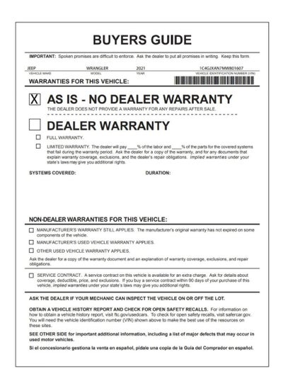 2021 Jeep Wrangler Sport S