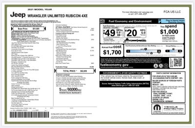 2021 Jeep Wrangler 4xe Unlimited Rubicon