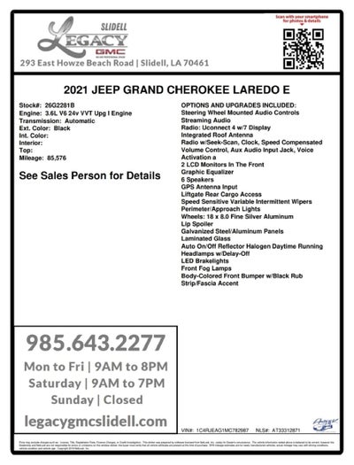 2021 Jeep Grand Cherokee Laredo X