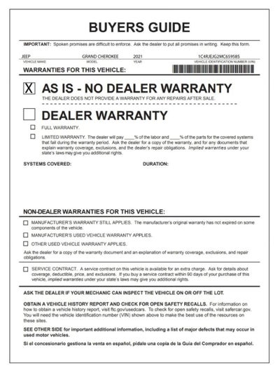 2021 Jeep Grand Cherokee Summit