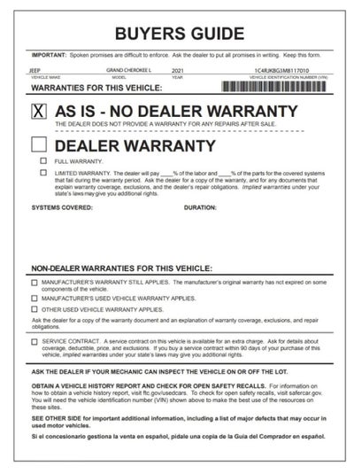 2021 Jeep Grand Cherokee L Limited