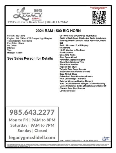 2024 RAM 1500 Big Horn