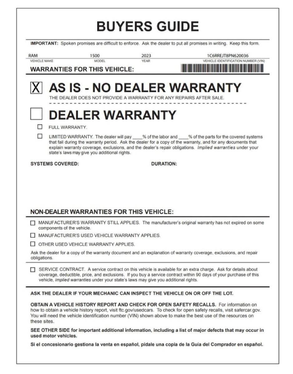 2023 RAM 1500 Laramie