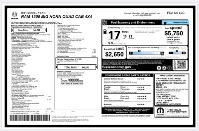 2021 RAM 1500 Big Horn