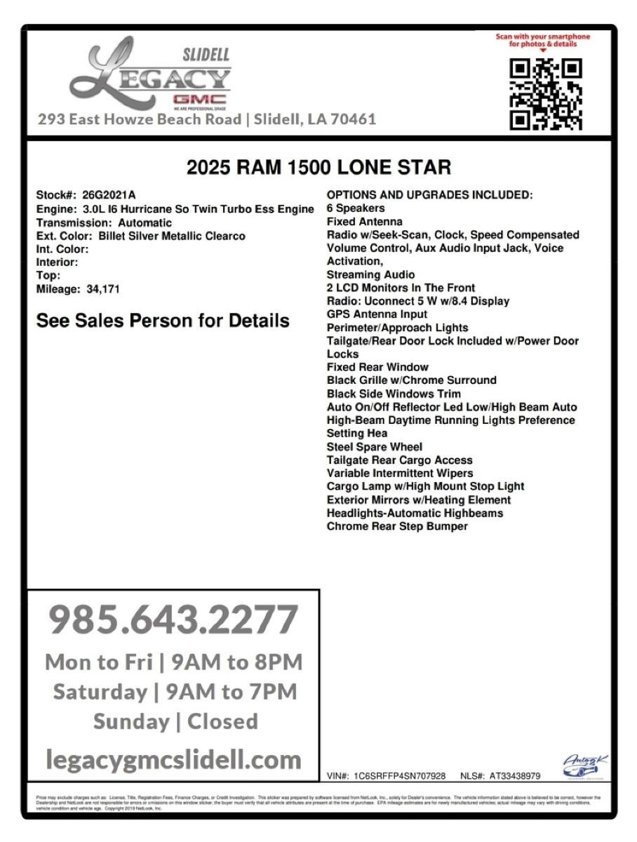 2025 RAM 1500 XLT