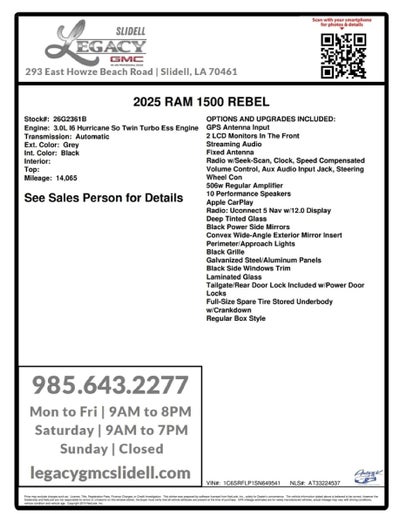 2025 RAM 1500 Rebel