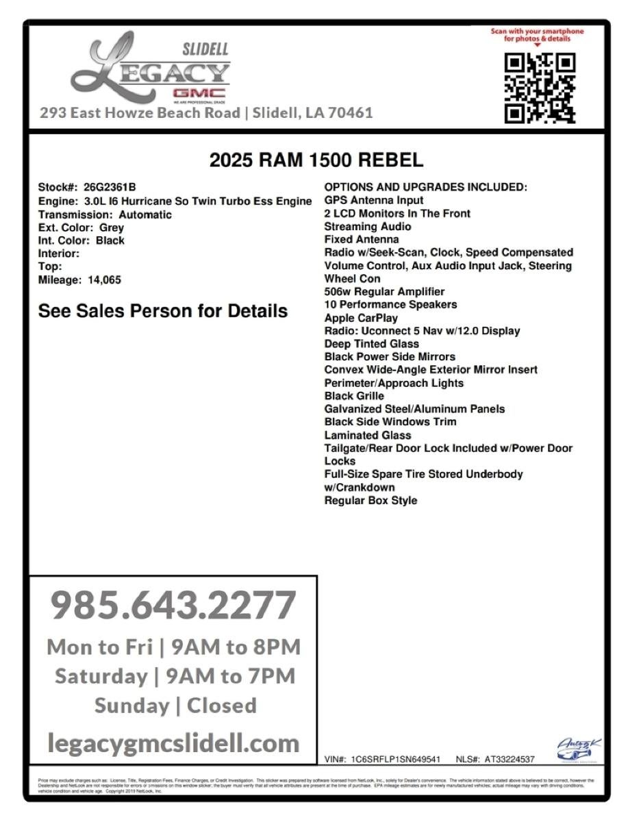 2025 RAM 1500 Rebel