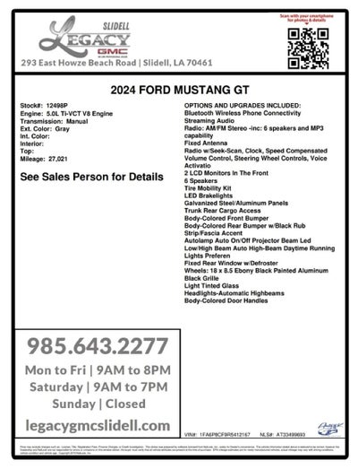 2024 Ford Mustang GT