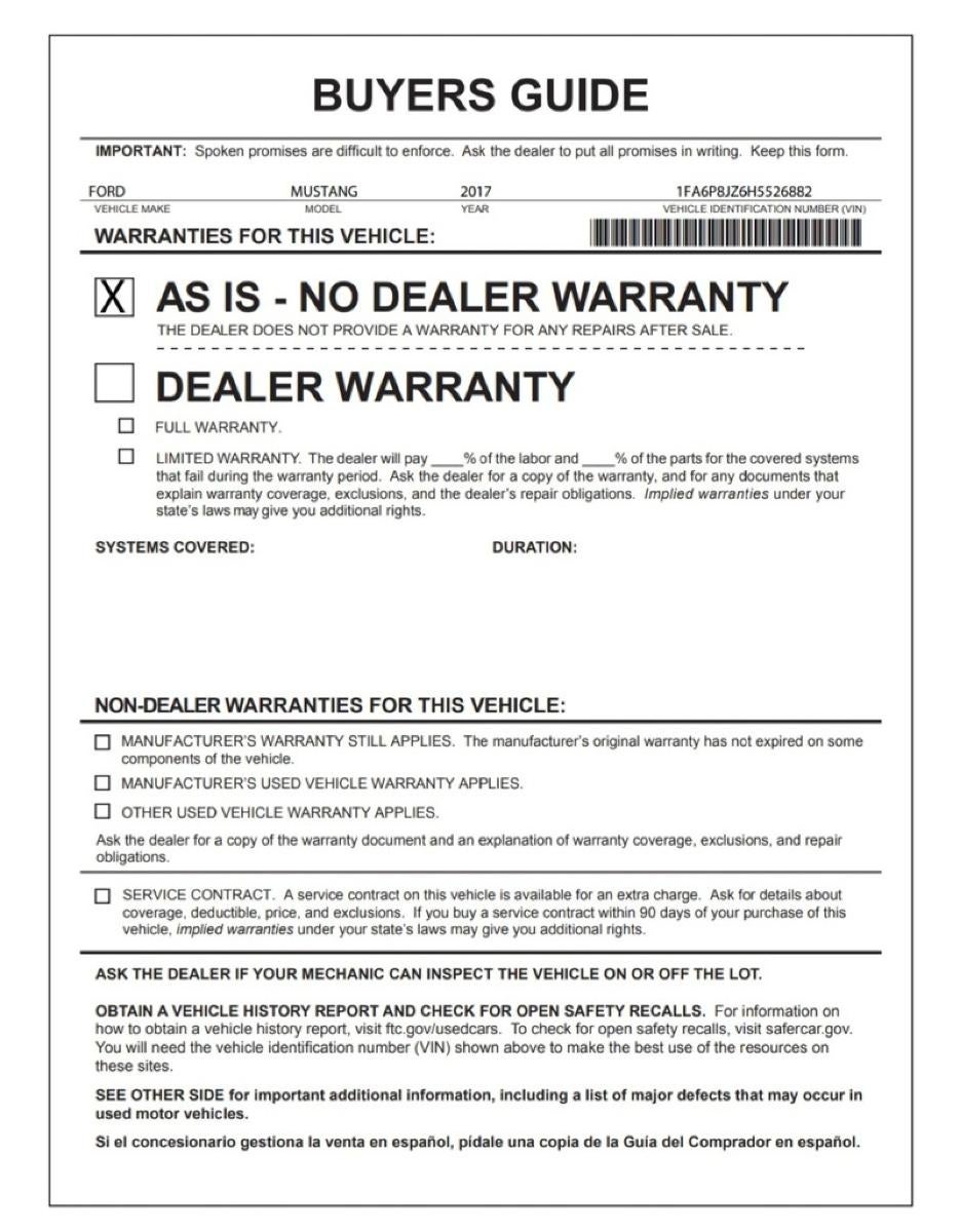 2017 Ford Mustang Shelby GT350