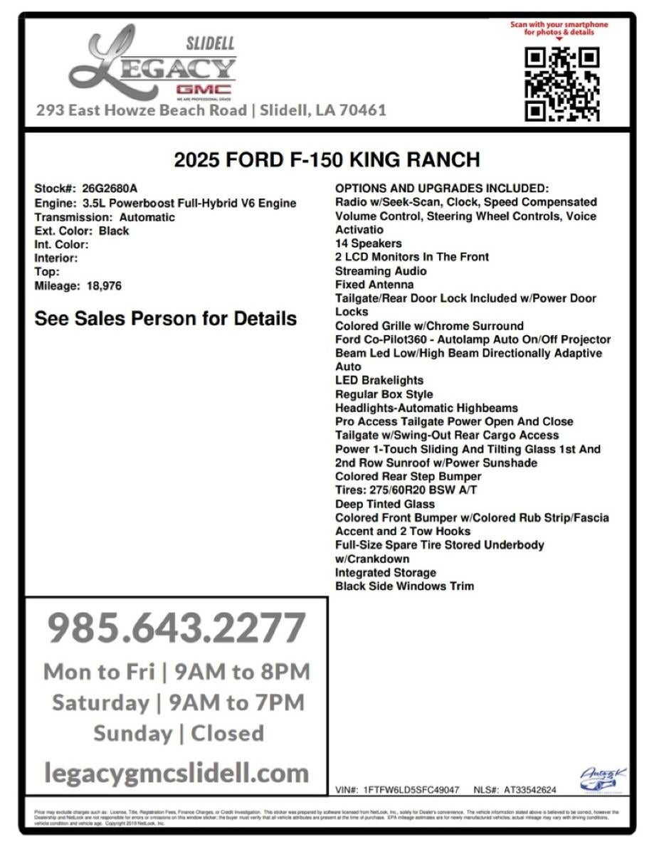 2025 Ford F-150 King Ranch