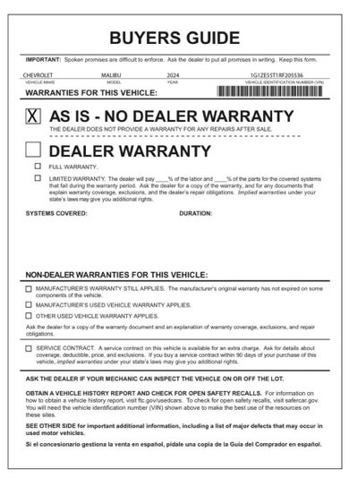 2024 Chevrolet Malibu 2LT