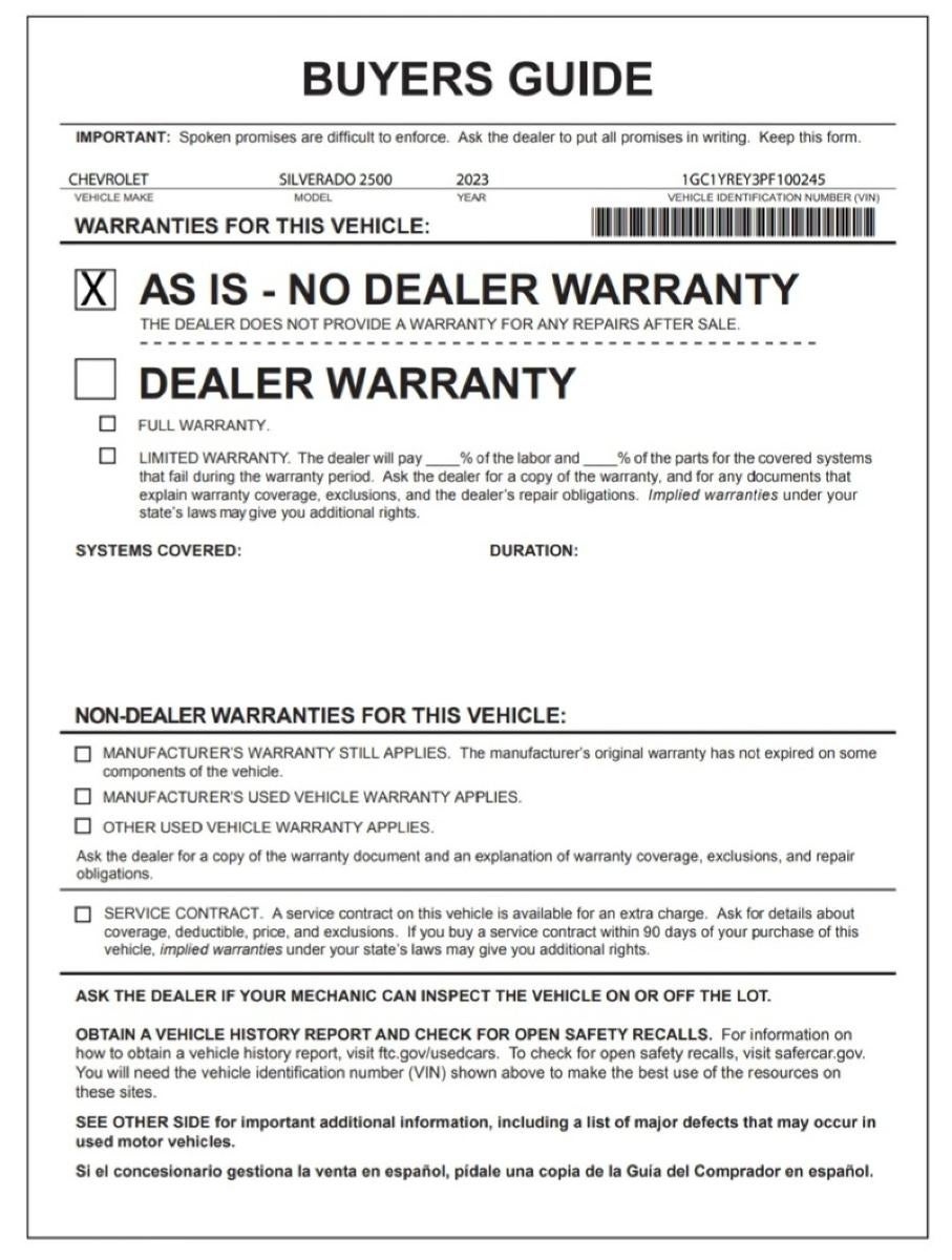 2023 Chevrolet Silverado 2500 HD High Country