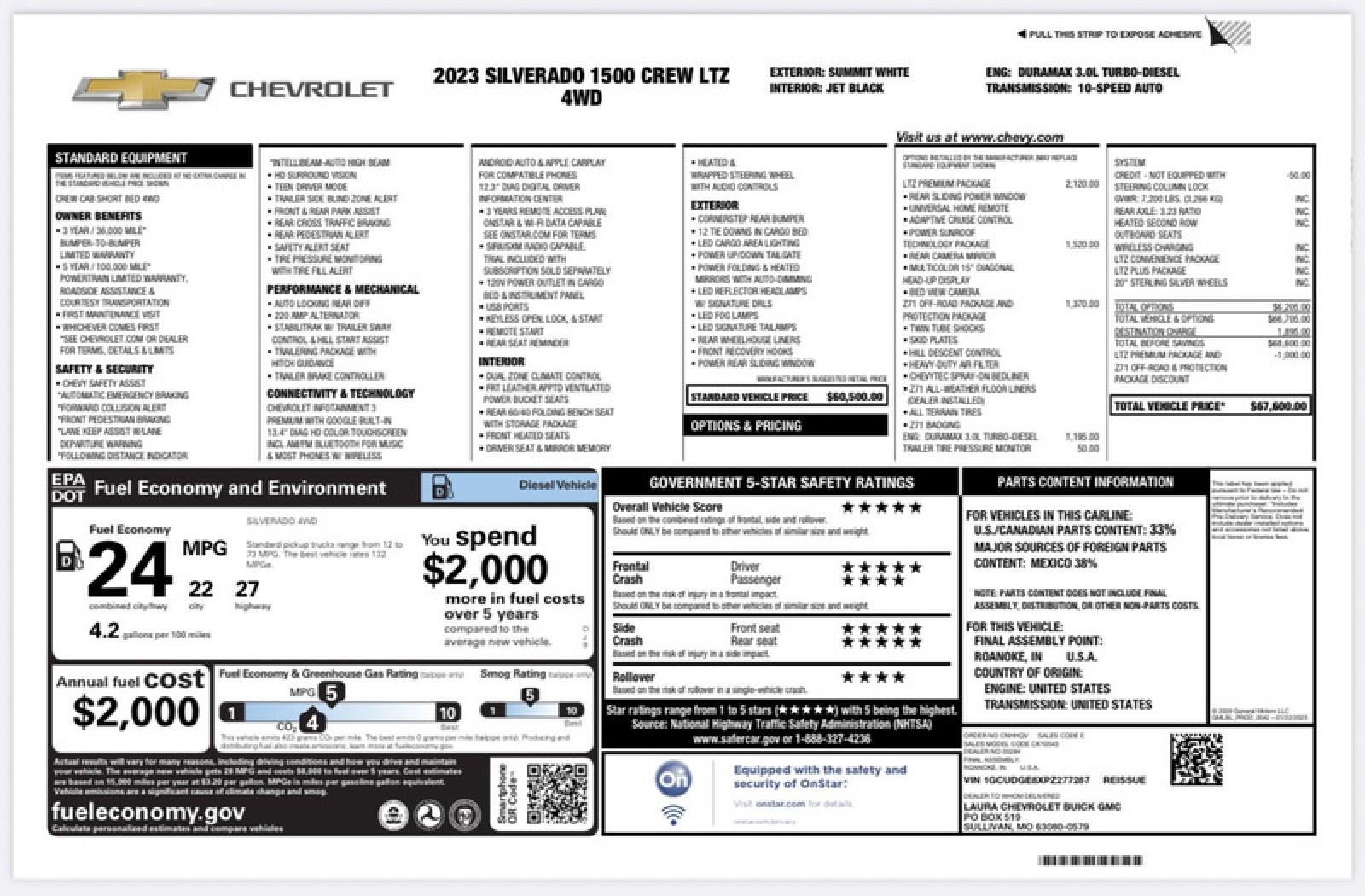 2023 Chevrolet Silverado 1500 LTZ