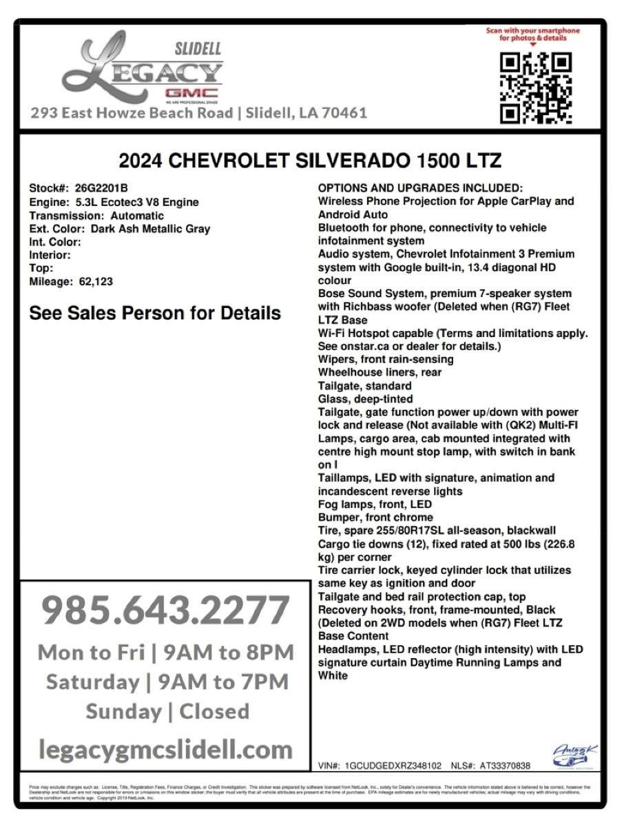 2024 Chevrolet Silverado 1500 LTZ