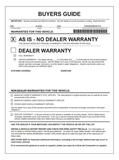 2024 GMC Acadia Elevation