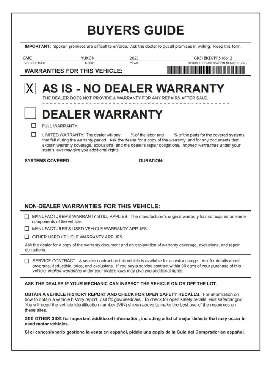 2023 GMC Yukon SLT