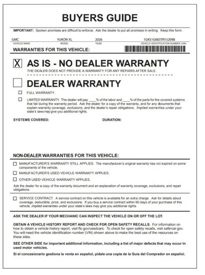 2026 GMC Yukon XL Elevation