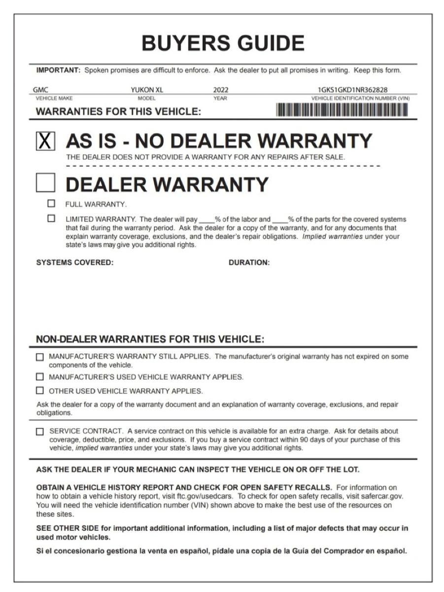 2022 GMC Yukon XL SLT