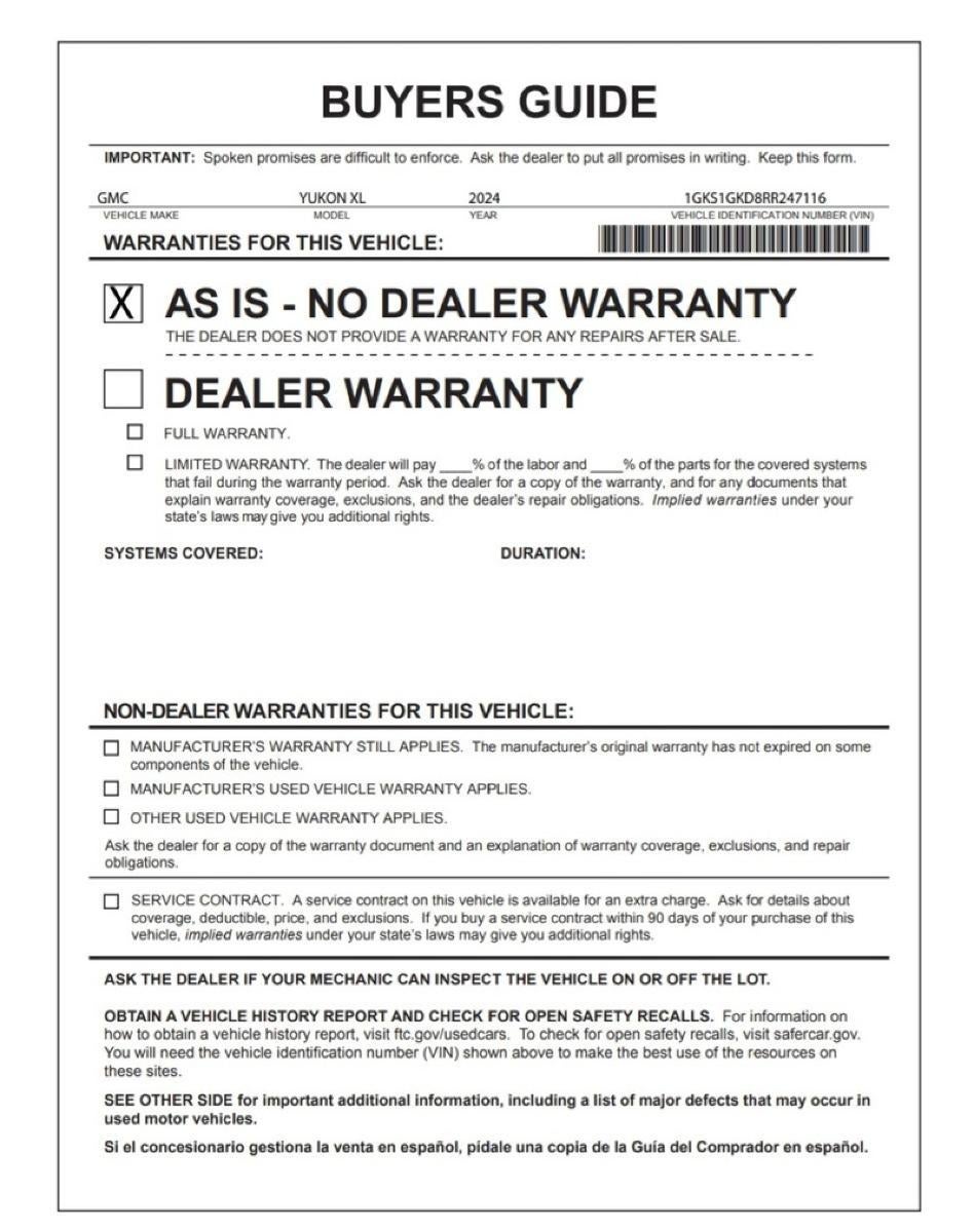 2024 GMC Yukon XL SLT