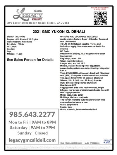 2021 GMC Yukon XL Denali
