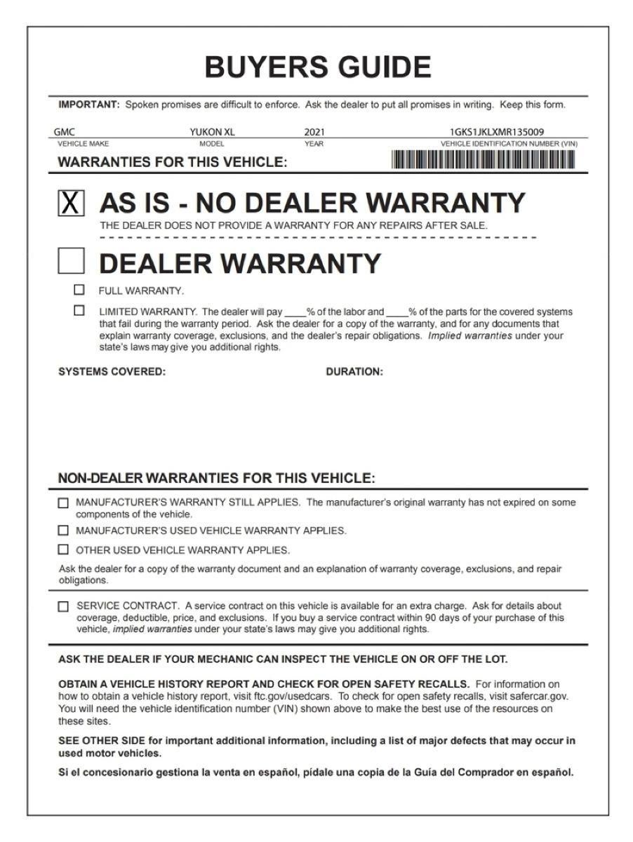 2021 GMC Yukon XL Denali