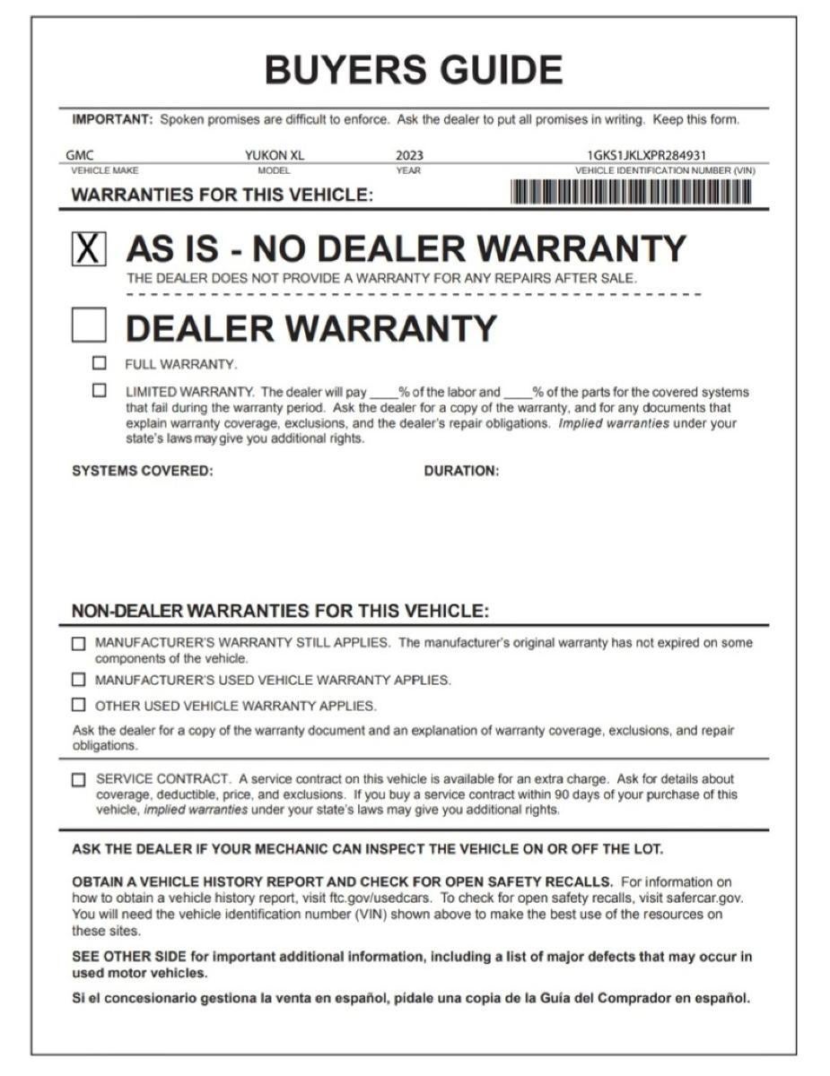 2023 GMC Yukon XL Denali