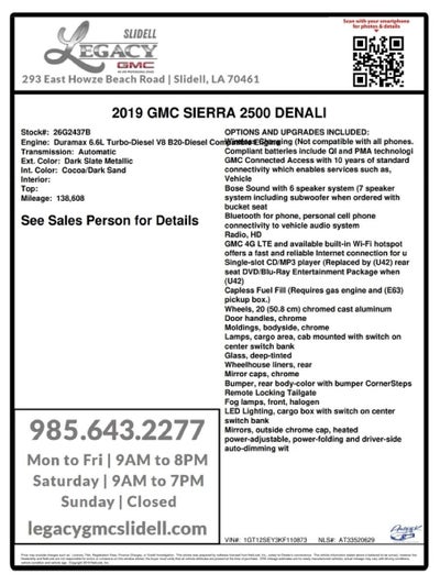 2019 GMC Sierra 2500 HD Denali
