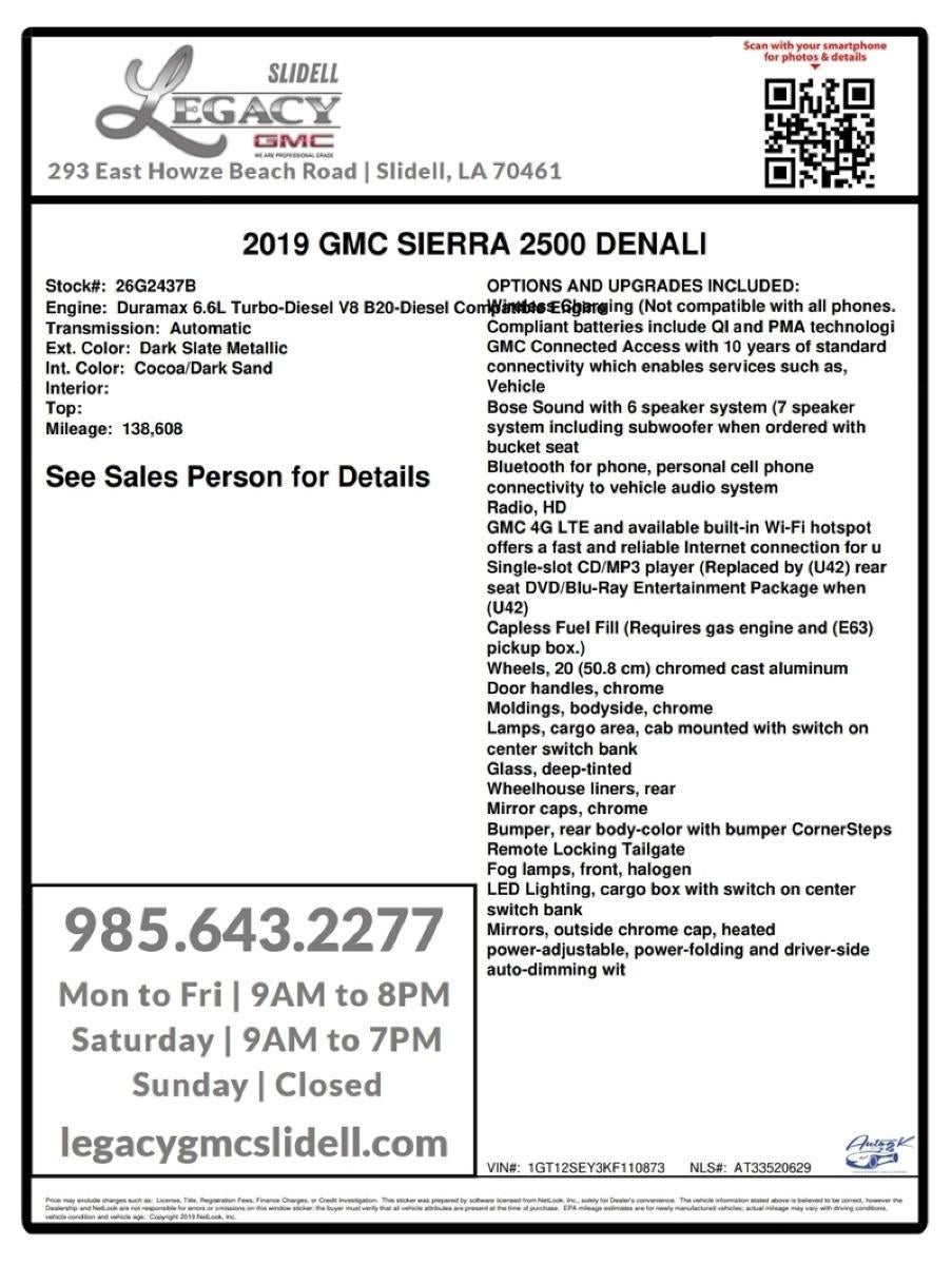 2019 GMC Sierra 2500 HD Denali