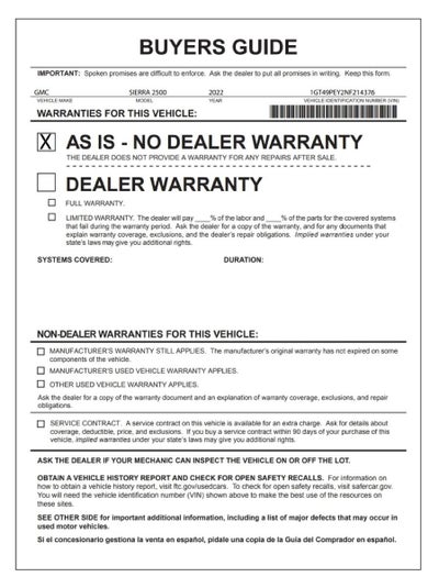 2022 GMC Sierra 2500 HD AT4
