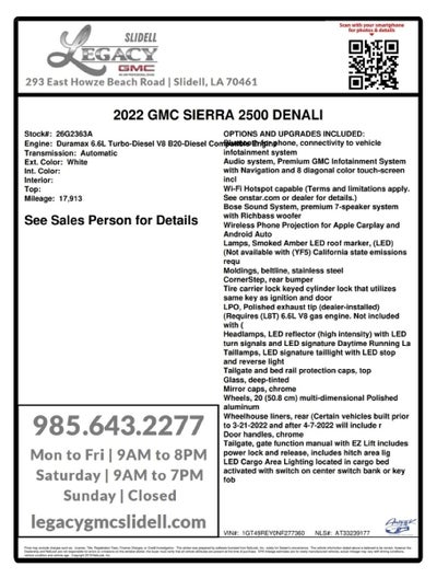 2022 GMC Sierra 2500 HD Denali