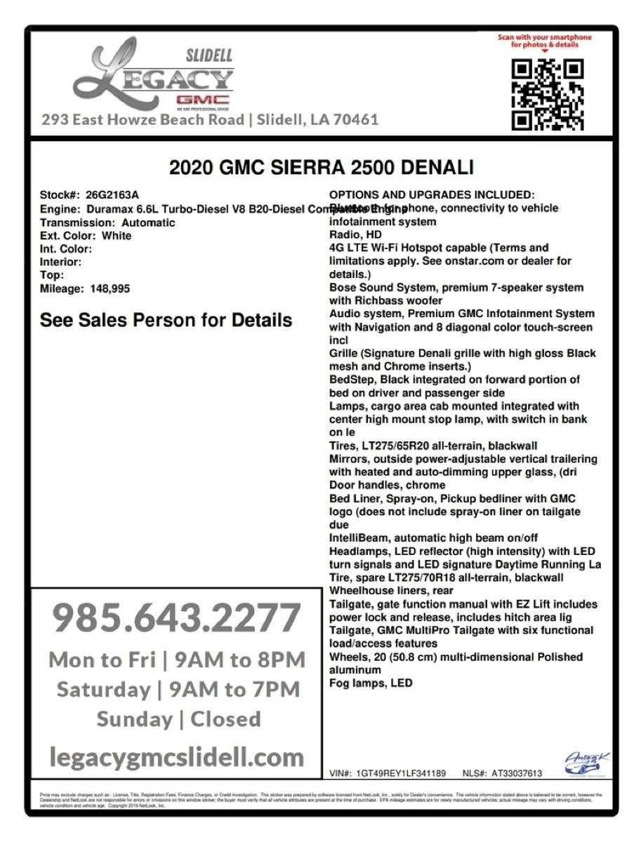 2020 GMC Sierra 2500 HD Denali