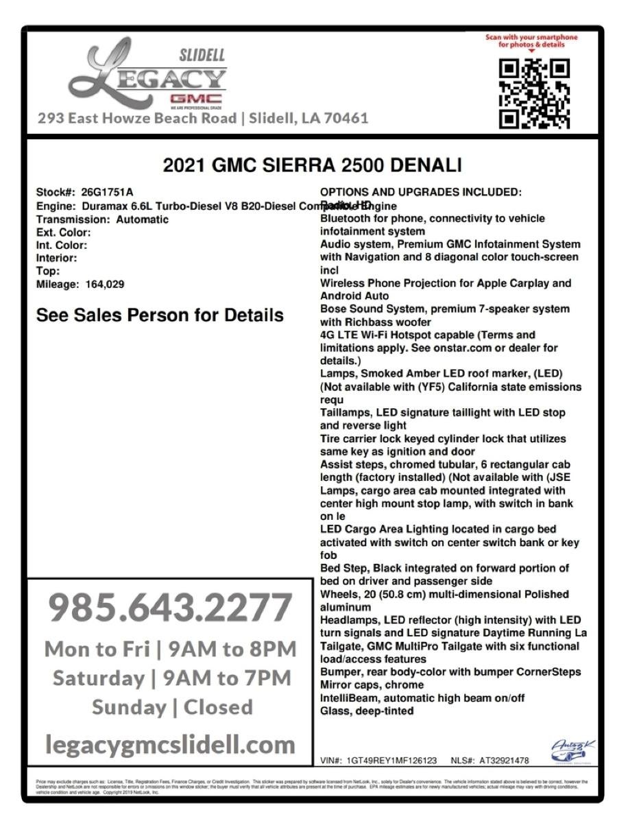 2021 GMC Sierra 2500 HD Denali