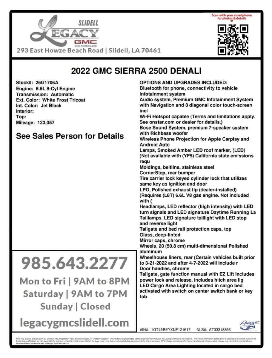 2022 GMC Sierra 2500 HD Denali