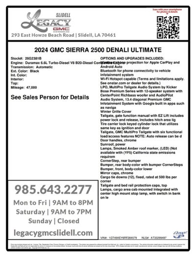 2024 GMC Sierra 2500 HD Denali Ultimate