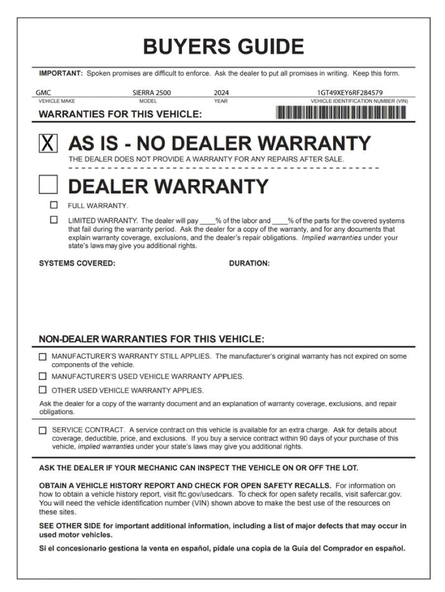 2024 GMC Sierra 2500 HD Denali Ultimate